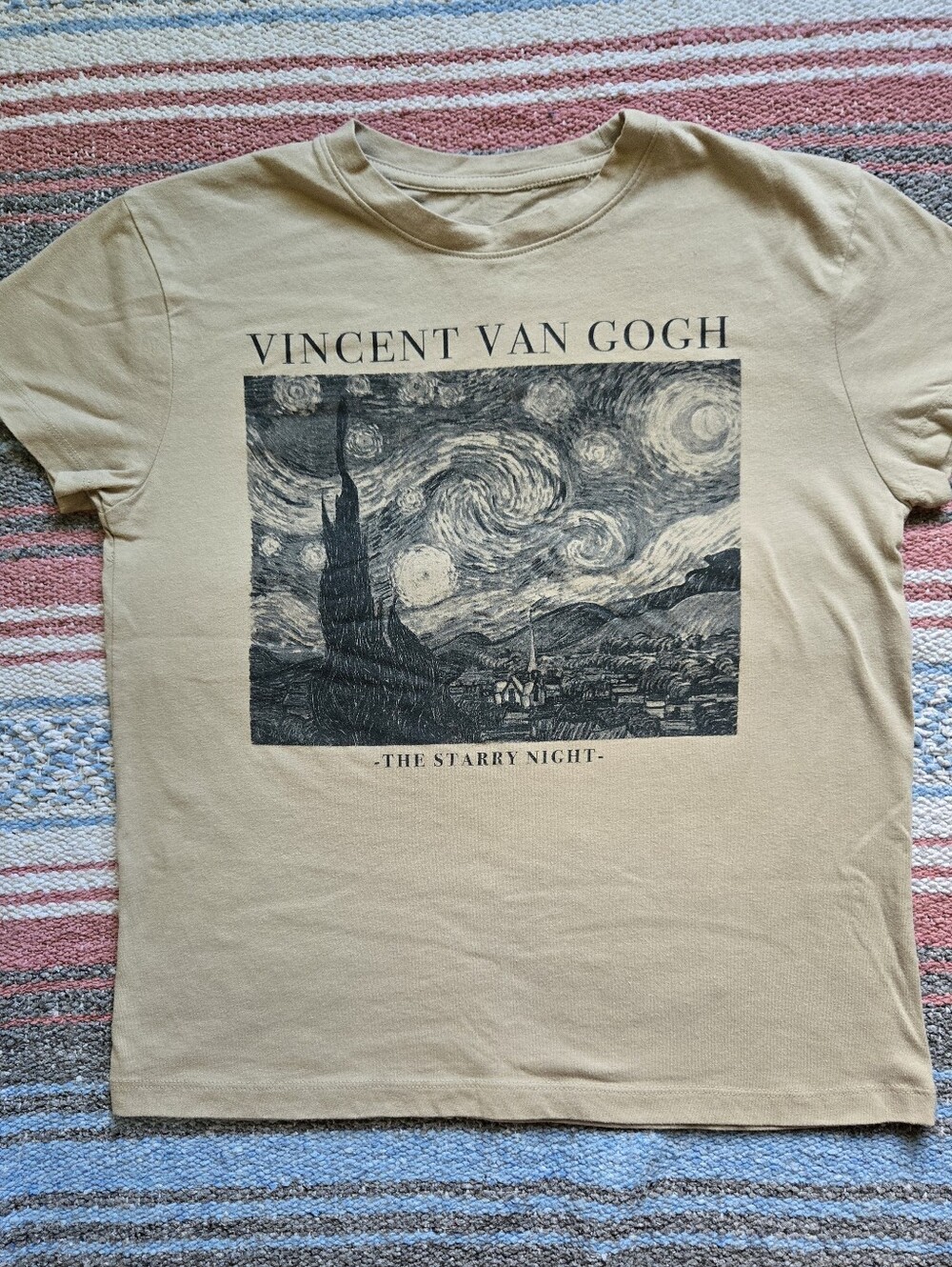 Mighty Fine 'Vincent Van Gogh - The Starry Night' Graphic Tee - Beige